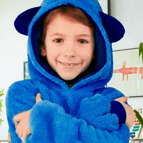 Детский плед с капюшоном и рукавами - Huggle Pets Hoodie (Украина)